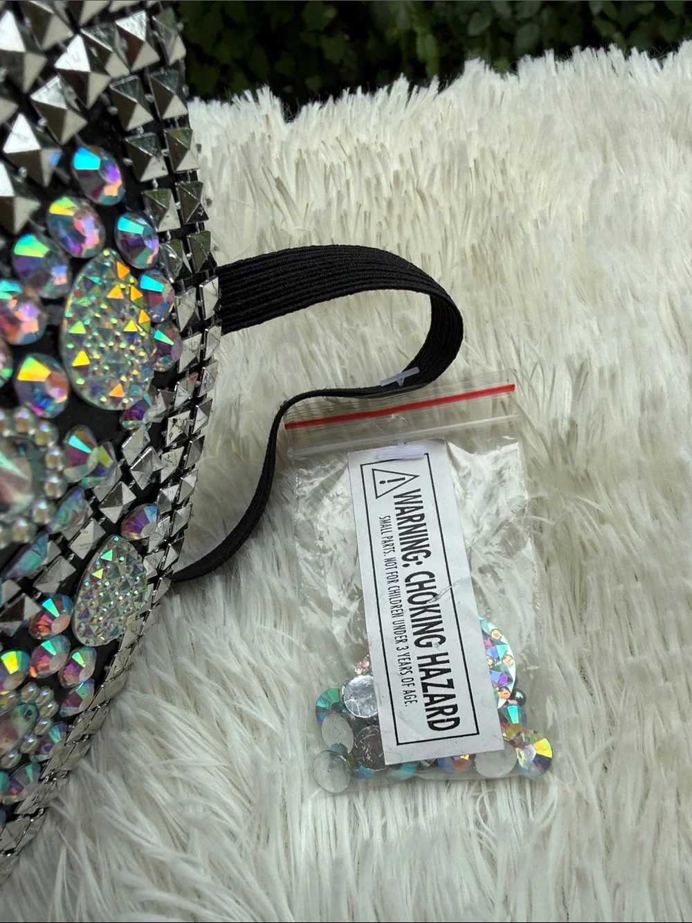 Bedazzled Skeleton Smile Half mask